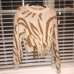 Animal print sweater
